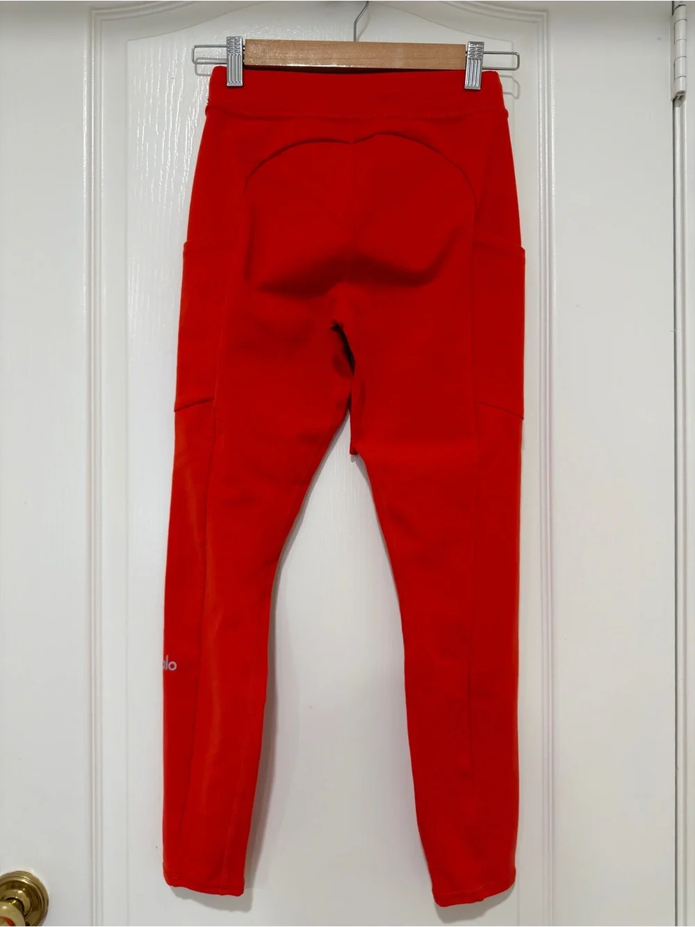 Alo Yoga Red Drawstring Jogger Pants Women's XS Lounge Athleisure